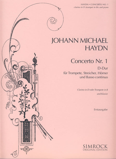 HAYDN M. - Concierto nº 1 en Re para Trompeta y Piano (Haseke)