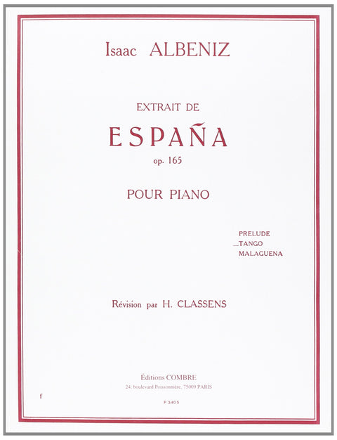 Espana Op.165 : Tango