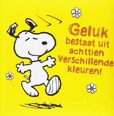Geluk bestaat uit achttien verschillende kleuren (Snoopy) (Dutch Edition)