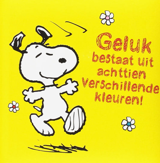 Geluk bestaat uit achttien verschillende kleuren (Snoopy) (Dutch Edition)