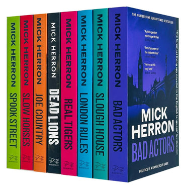 Slough House Thriller Series 8 Books Collection Set By Mick Herron (Slow Horses, Dead Lions, Real Tiger, Spook Street, L