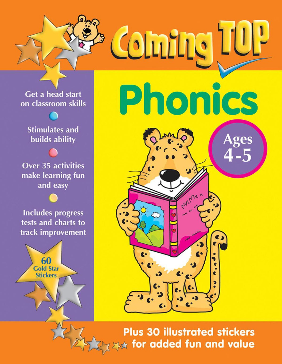 Coming Top Phonics Ages 4-5: Get A Head Start On Classroom Skills - With Stickers!
