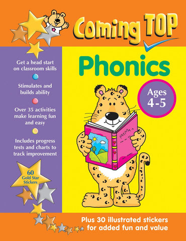 Coming Top Phonics Ages 4-5: Get A Head Start On Classroom Skills - With Stickers!