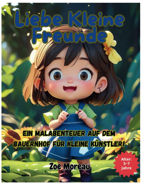 Liebe kleine Freunde: Ein Malabenteuer auf dem Bauernhof für kleine Künstler! (German Edition)