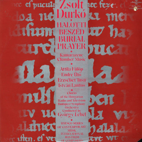 Zsolt Durko, Halotti Beszed Burial Prayer