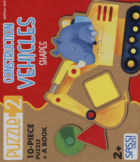 Construction Vehicles. Shapes (Puzzle 2)