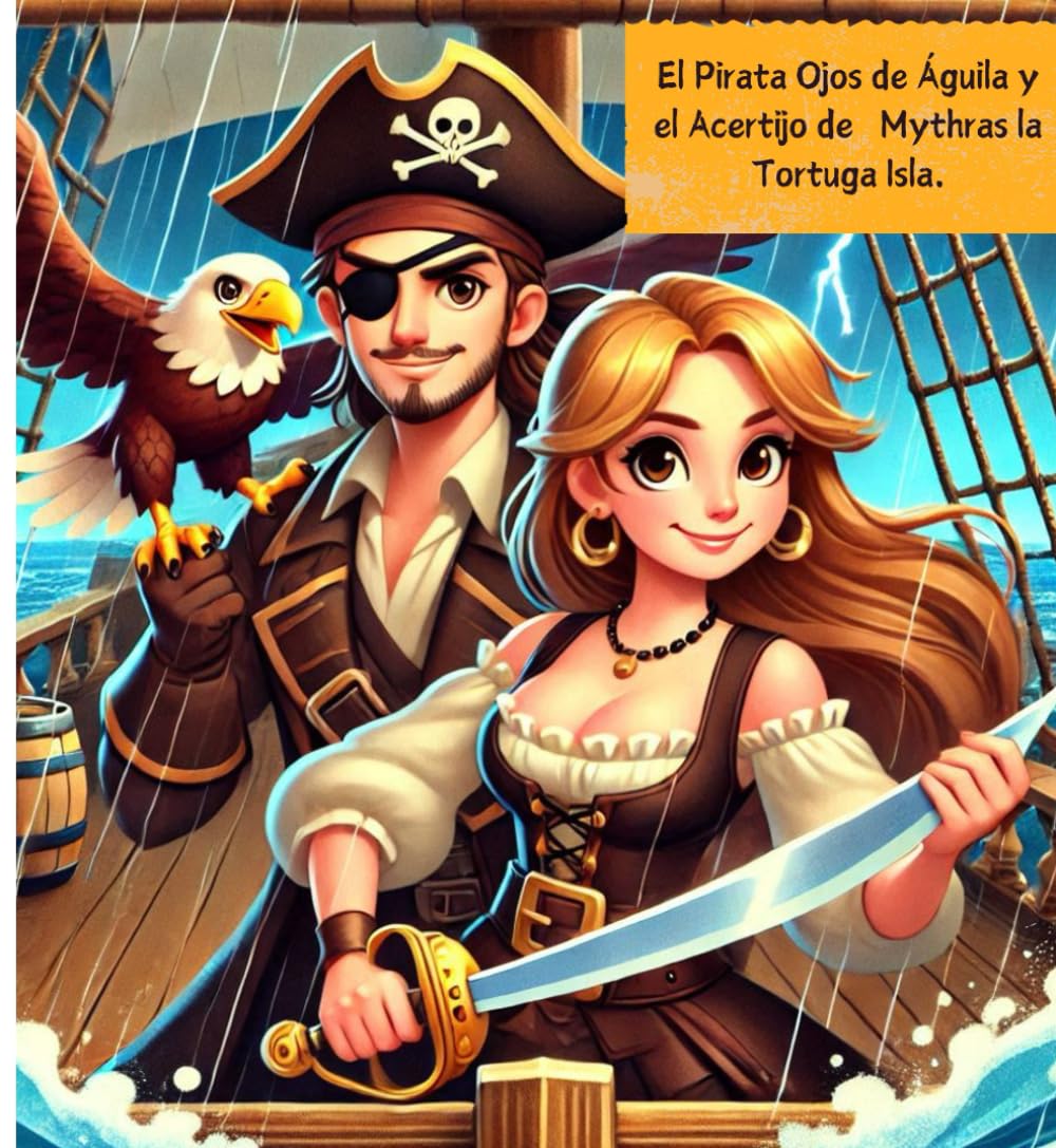 El Pirata Ojos de Águila y el Acertijo de Mythras la Tortuga Isla.: Cuentos Infantiles (Spanish Edition)