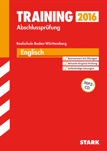 Training Abschlussprüfung Englisch mit Audio-CD 2015 Realschule Baden-Württemberg