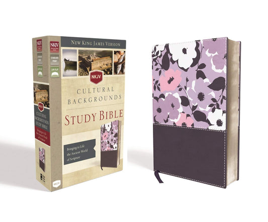 NKJV, Cultural Backgrounds Study Bible, Leathersoft, Purple, Red Letter Edition: Bringing to Life the Ancient World of Scripture