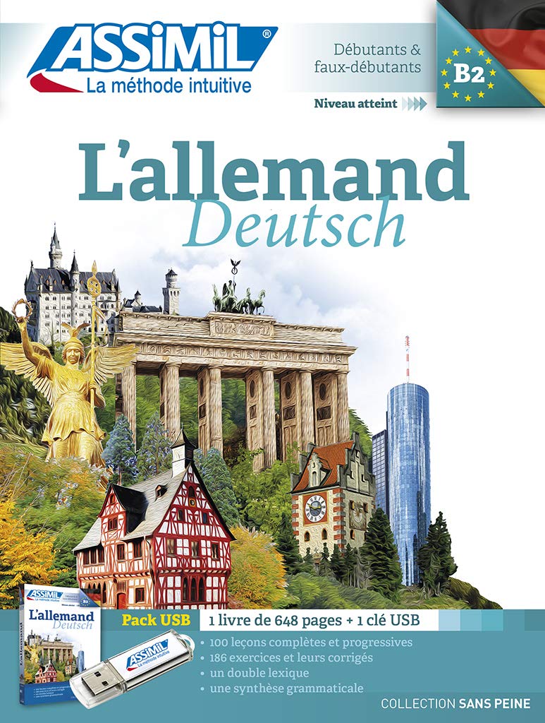 Assimil L'allemand pack usb German for French Speakers - USB DRIVE (livre+1Clé Usb) (German Edition)