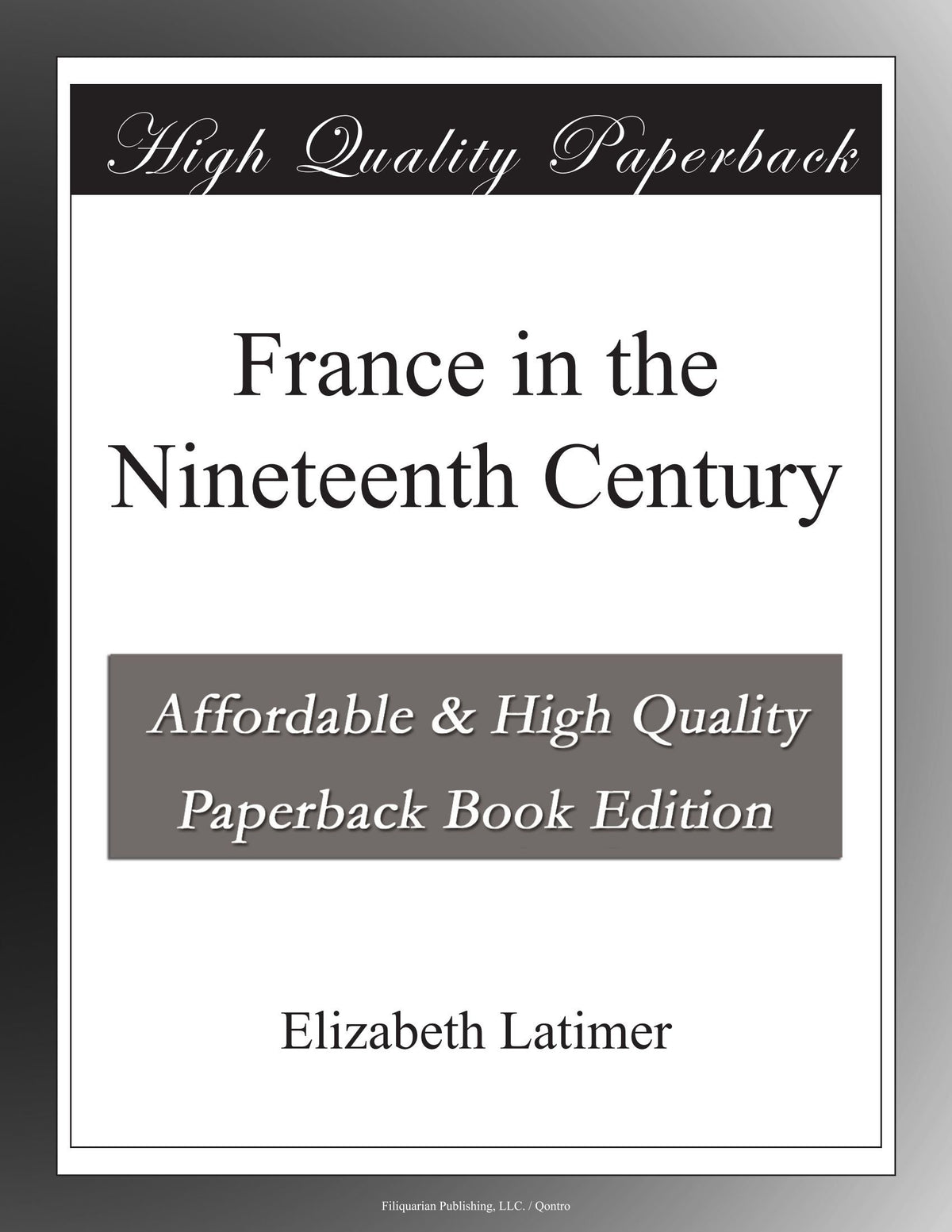 France in the Nineteenth Century