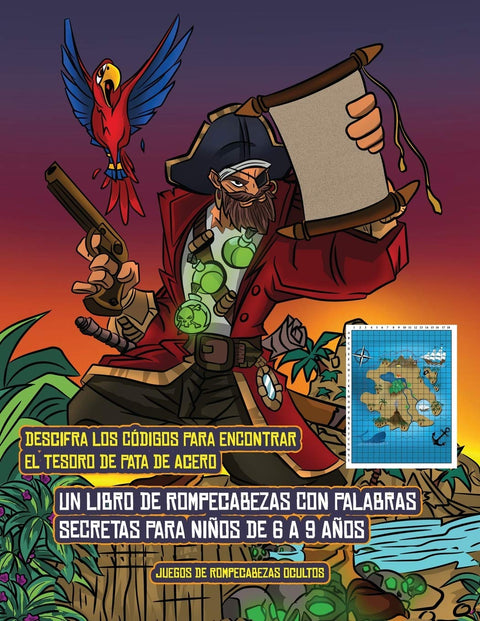 Juegos de rompecabezas ocultos (Un libro de rompecabezas con palabras secretas para niños de 6 a 9 años): Sigue las pist