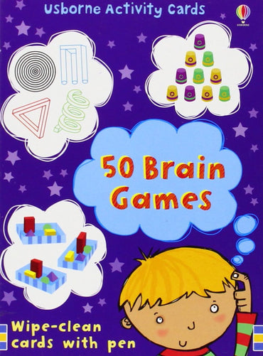 50 Brain Games (Usborne Activity Cards) (Activity and Puzzle Cards)