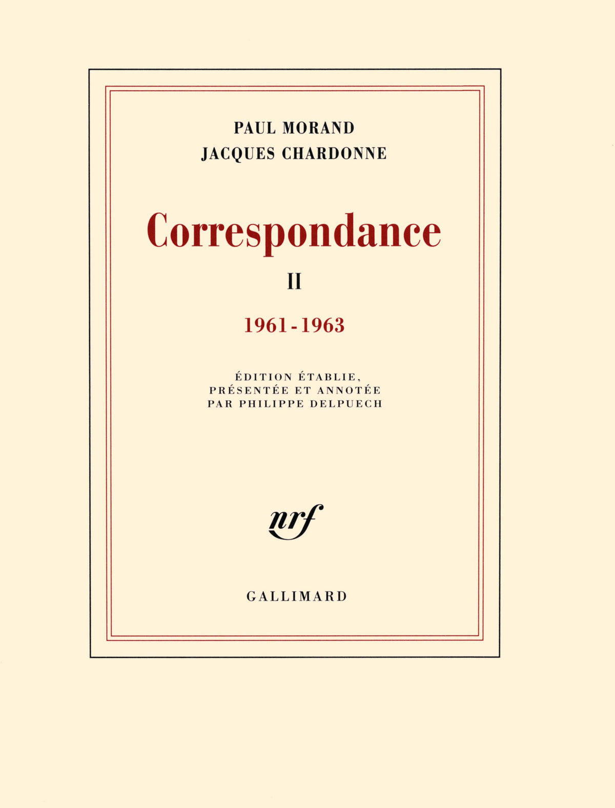 Correspondance: 1961-1963 (2) (French Edition)