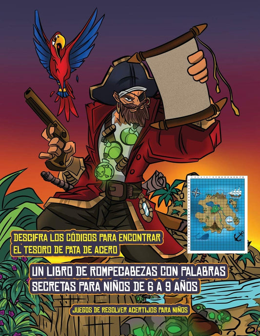 Juegos de resolver acertijos para niños (Un libro de rompecabezas con palabras secretas para niños de 6 a 9 años): Sigue