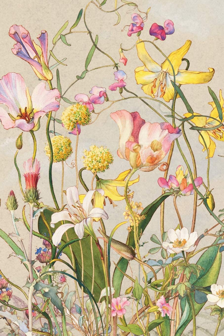 Wildfowers Field Journal Notebook, 50 pages/25 sheets, 4x6 (Poetose Notebooks)