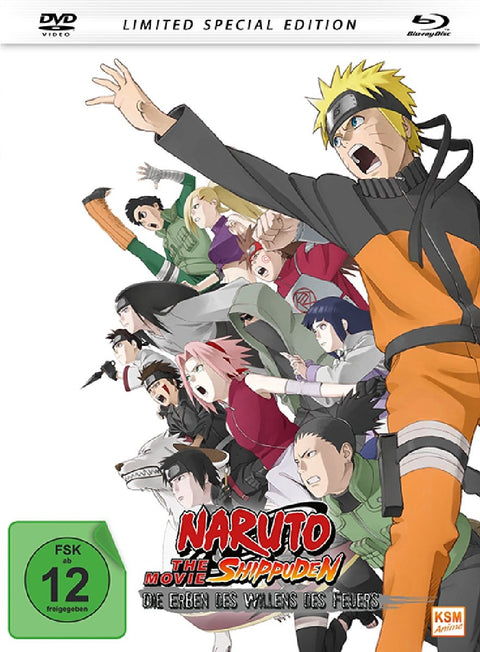 Naruto Shippuden - Die Erben des Willens des Feuers /The Movie 3 - Mediabook (+ DVD) [Blu-ray] [2009]