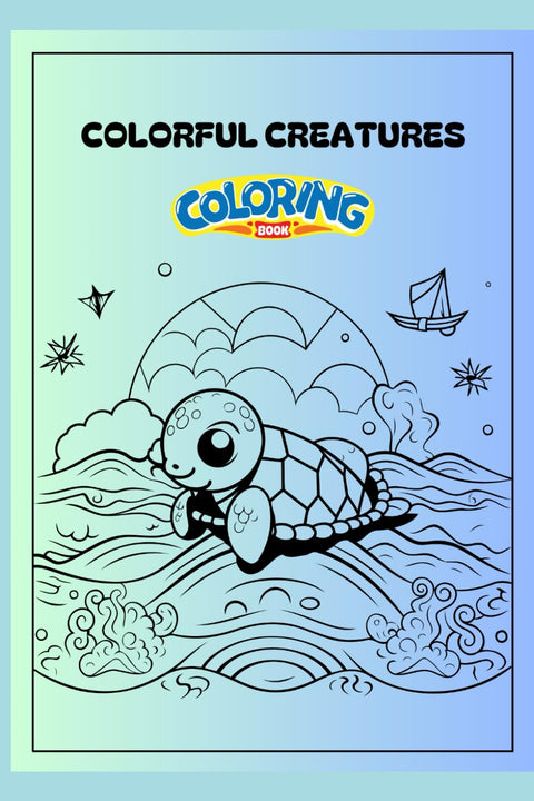 Colorful Creatures: Easy Animal Coloring Book for Kids - Fun & Relaxing Designs for Young Artists! Ideal for Learning & 