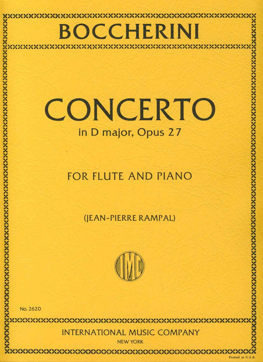 BOCCHERINI - Concierto en Re Mayor Op.27 para Flauta y Piano (Rampal)