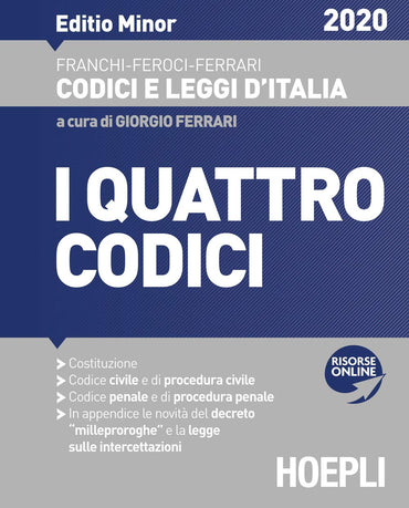 I quattro codici 2020 : ediz. minore