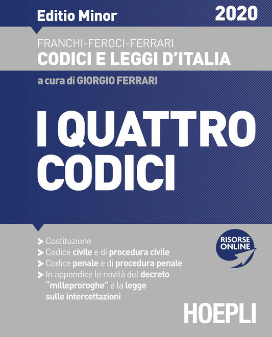 I quattro codici 2020 : ediz. minore