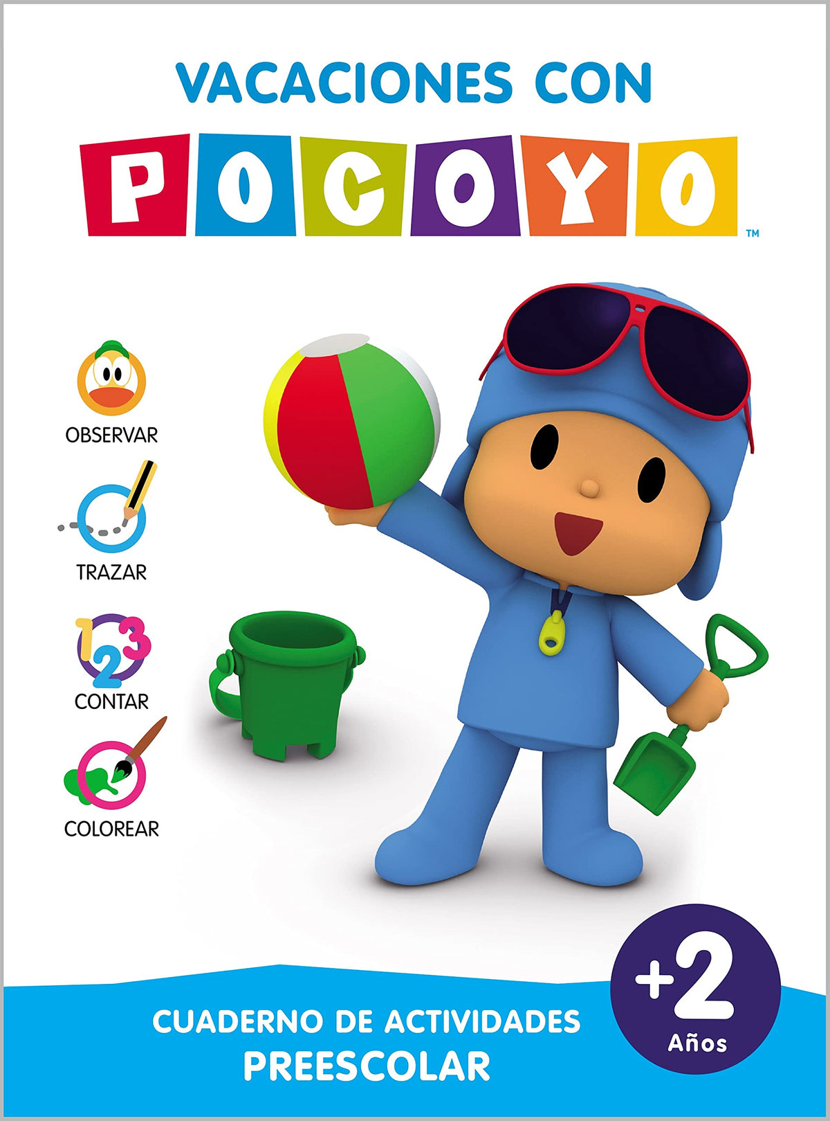 Pocoyó. Cuaderno de vacaciones - Vacaciones con Pocoyó (2 años): Cuaderno de actividades preescolar