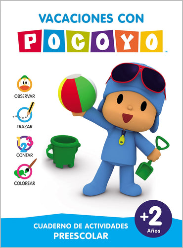 Pocoyó. Cuaderno de vacaciones - Vacaciones con Pocoyó (2 años): Cuaderno de actividades preescolar