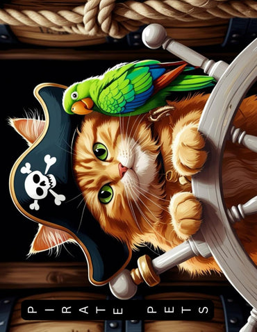 Pirate pets: Colour the crew. Find the treasure. Rule the seas!