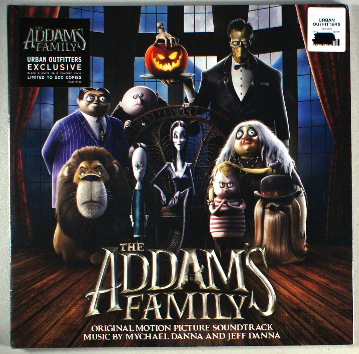 The Addams Family (Original Motion Picture Soundtrack) - Exclusive Limited Edition Black And White Split Colored Vinyl LP (Only 500 Copies Pressed)