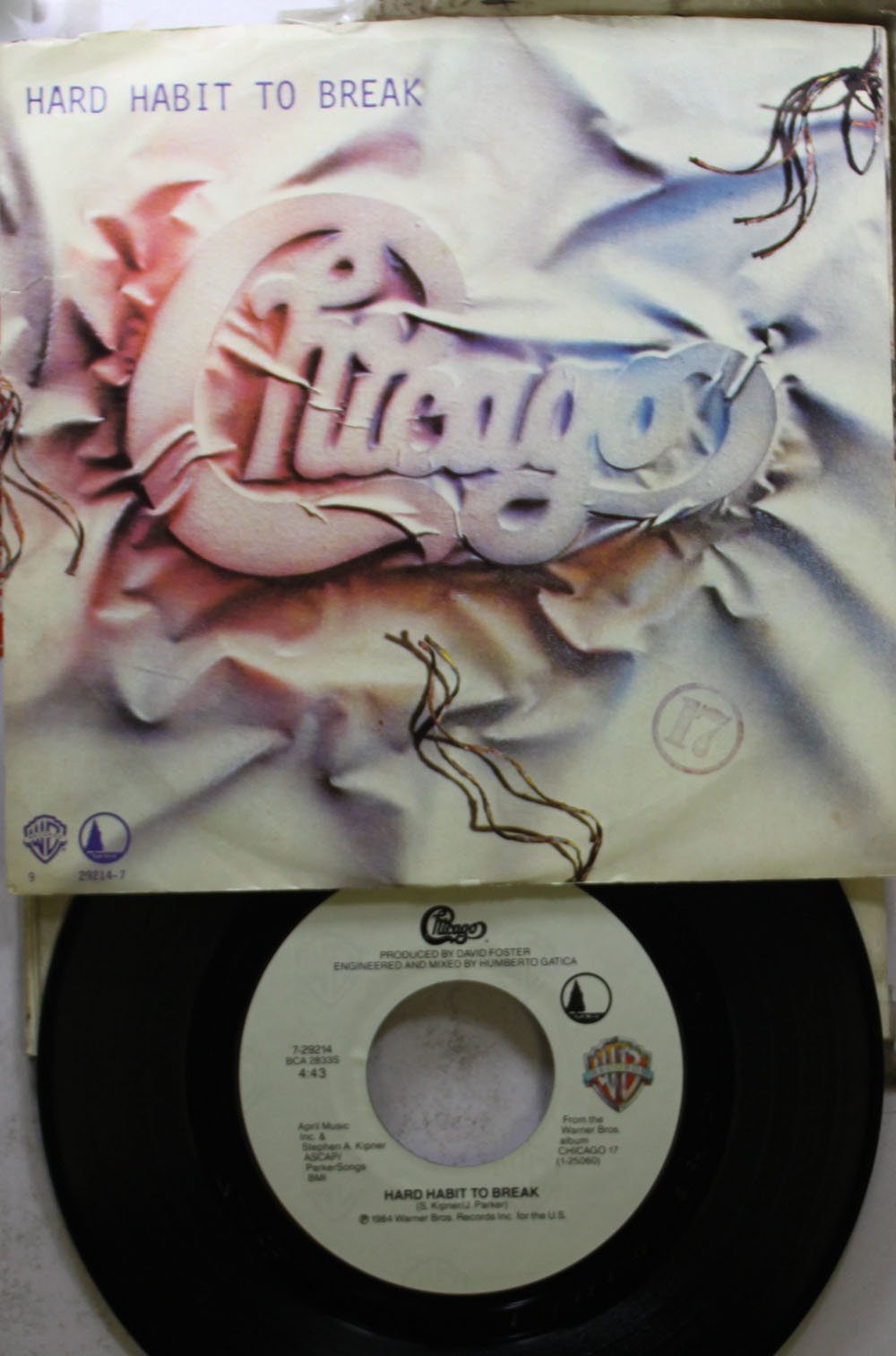 Chicago 45 RPM Hard Habit To Break / Remember The Feeling