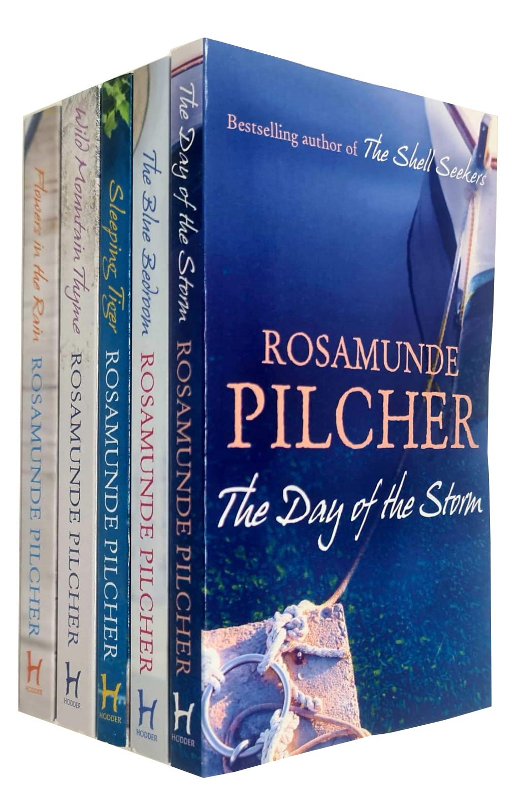 Rosamunde Pilcher Collection 5 Books Set (The Day of the Storm, The Blue Bedroom, Sleeping Tiger, Wild Mountain Thyme, F