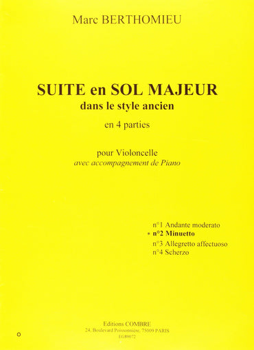 Minuetto No. 2 de la Suite in G Major