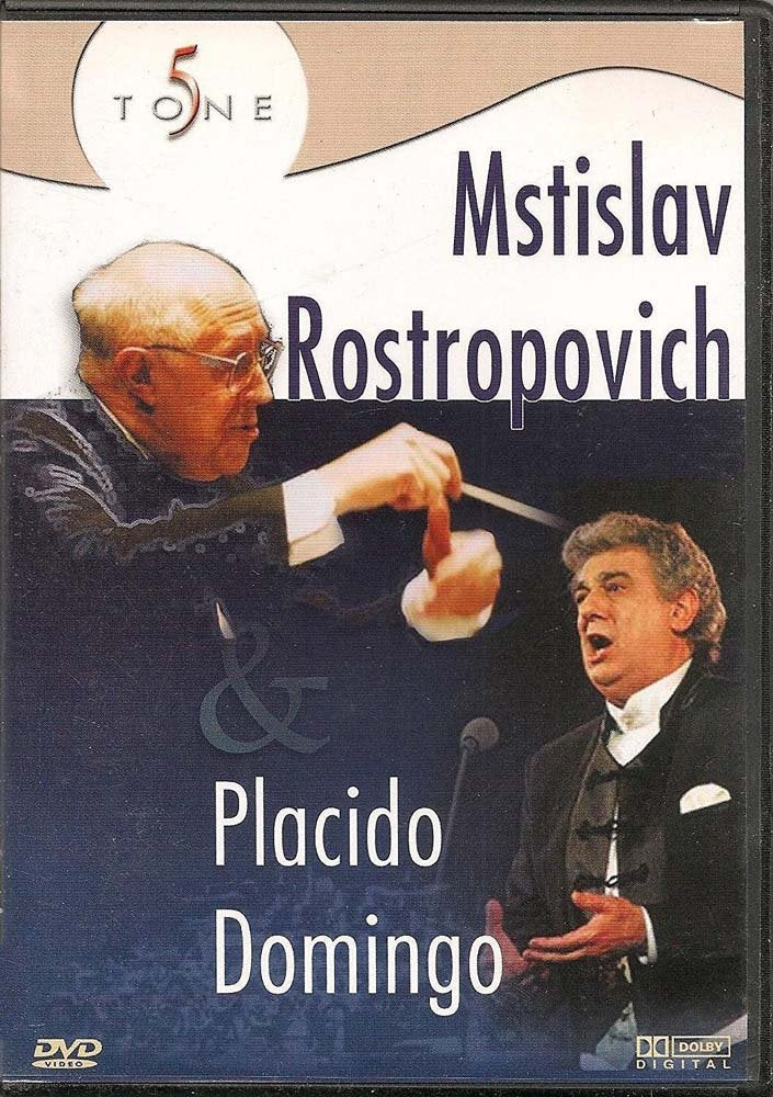 Placido Domingo with Mstislav Rostropovich: Gala Performance