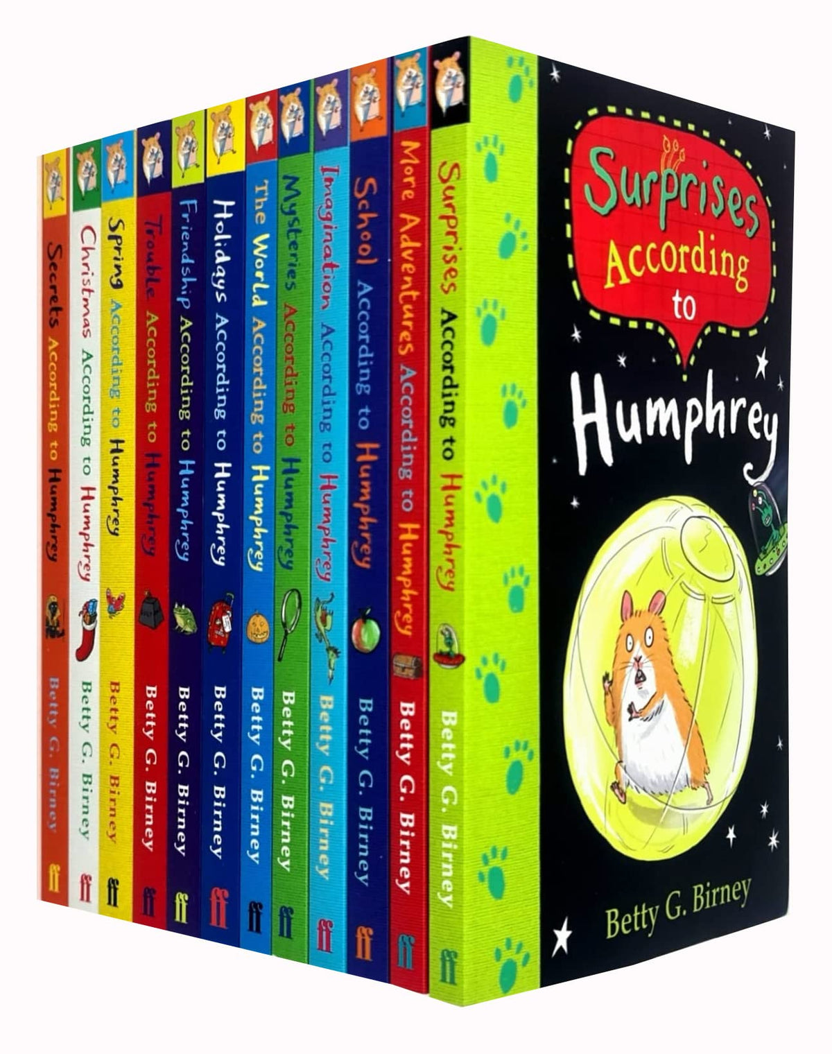 According to Humphrey Series 12 Books Collection Set By Betty G. Birney (More Adventures, Holidays, Surprises, Mysteries