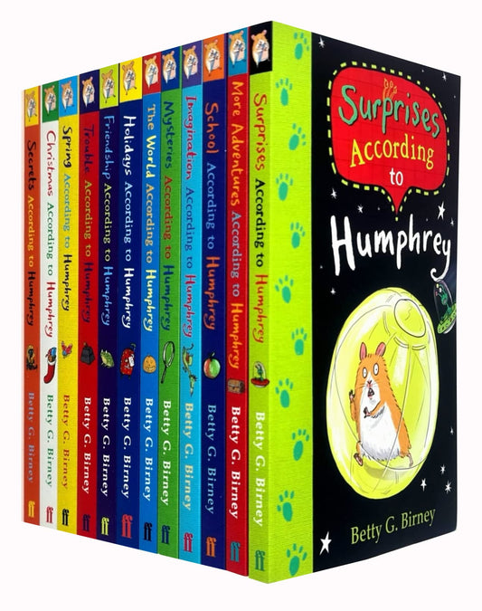 According to Humphrey Series 12 Books Collection Set By Betty G. Birney (More Adventures, Holidays, Surprises, Mysteries