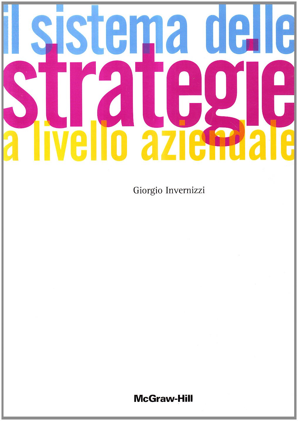 Il sistema delle strategie a livello aziendale