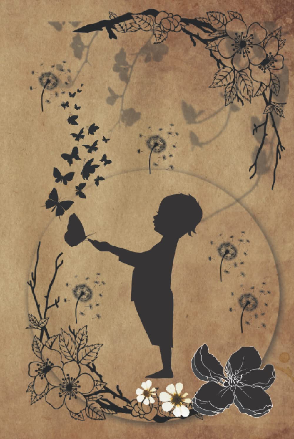 Butterflies and Black Lace Journal Notebook: Creative Writing, Affirmation Book, Note Taking, Diary, Ledger, Blank Page 