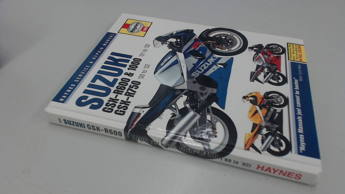 Suzuki Gsx-r600 & 1000 '01 to '02 Gsx-r750 '00 to '02 (Haynes Service And Repair Manual)