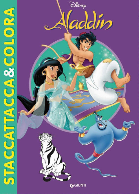 Aladdin. Staccattacca e colora. Con adesivi