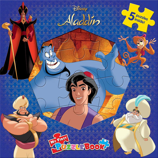 Phidal - Disney Aladdin My First Puzzle Book - Puzzles for Kids and Children Learning Fun
