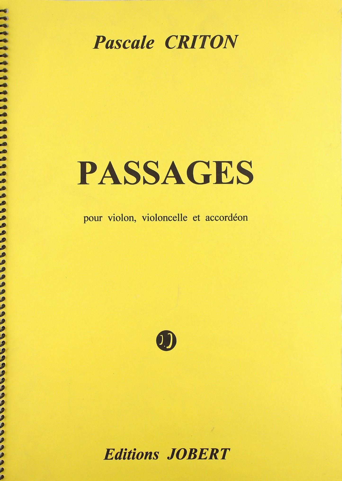 PASSAGES --- VIOLON, VIOLONCELLE ET ACCORDEON