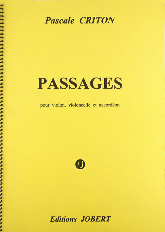 PASSAGES --- VIOLON, VIOLONCELLE ET ACCORDEON