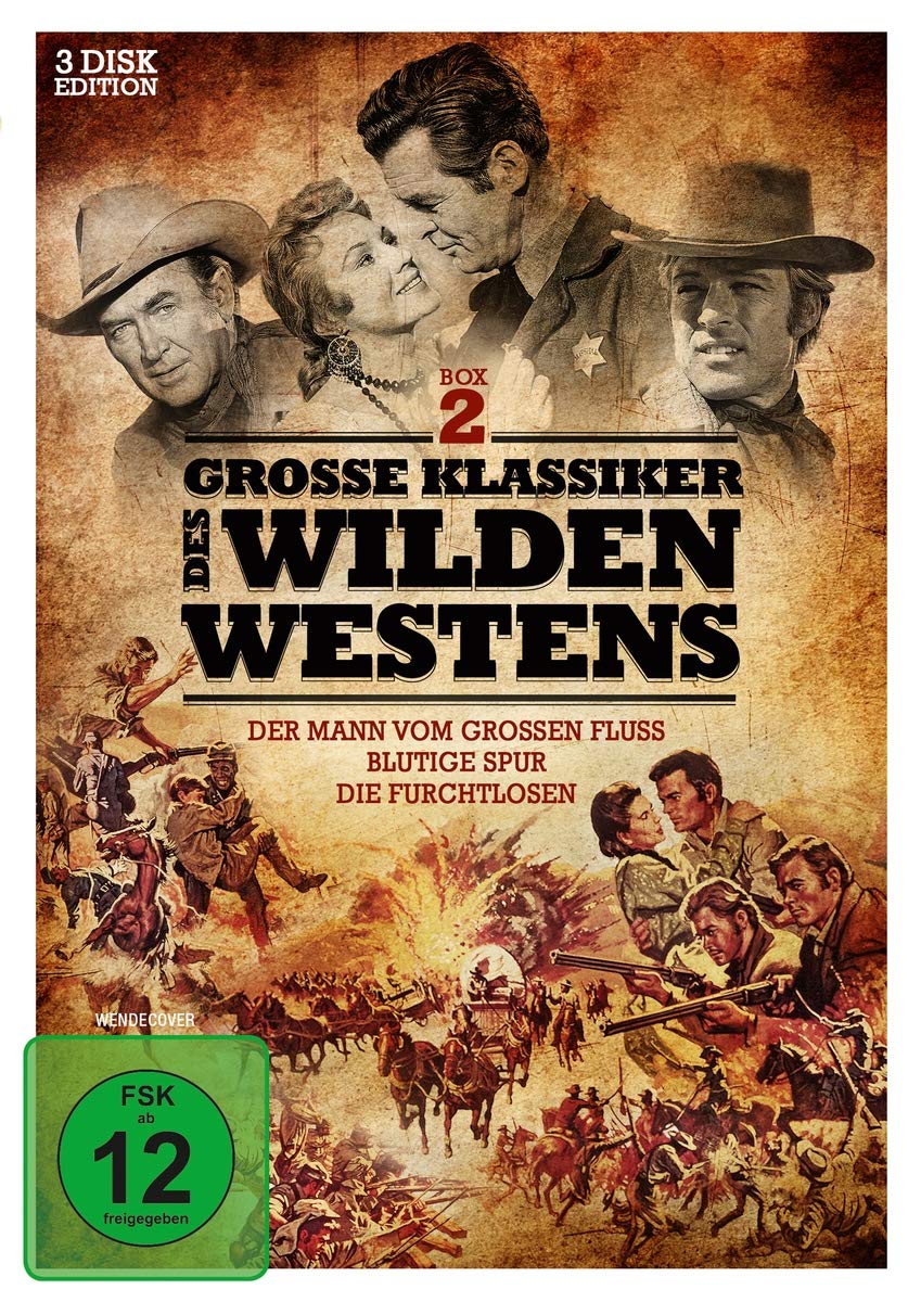 Große Klassiker des Wilden Westens 2 - Der Mann vom großen Fluss, Blutige Spur, Die Furchtlosen [DVD]