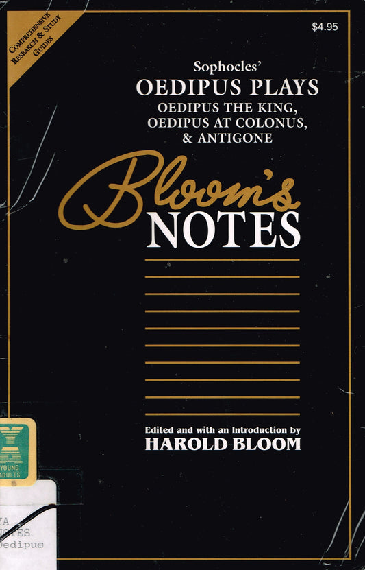 Sophocles' Oedipus Trilogy: Oedipus the King, Oedipus at Colonus, & Antigone (Bloom's Notes)