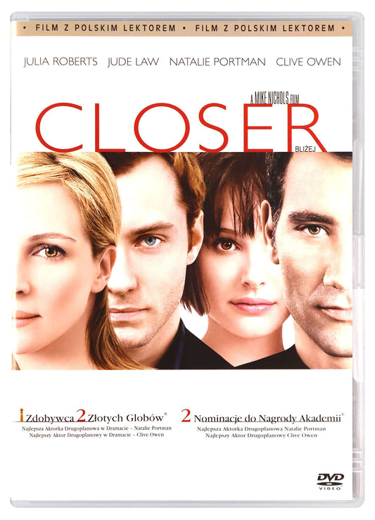 Closer [DVD] (English audio. English subtitles)
