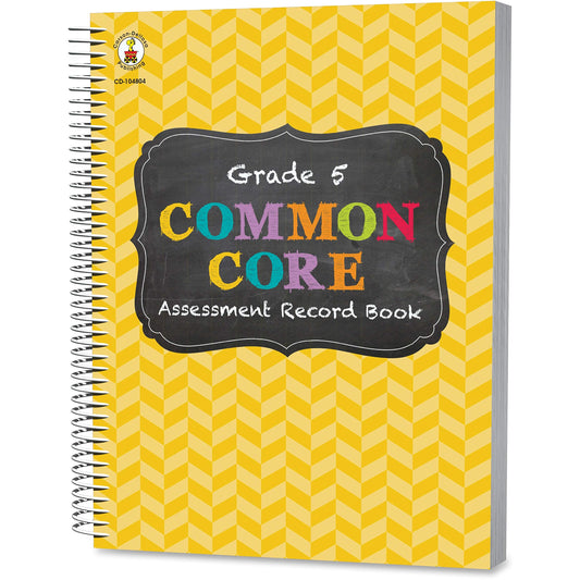 Common Core Assessment Record Book, Grade 5