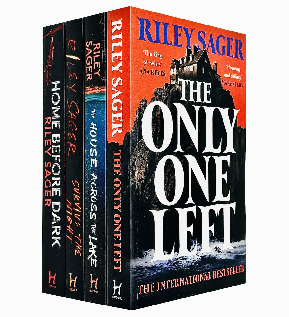 Riley Sager 4 Books Collection Set (Home Before Dark, Survive The Night, The House Across The Lake & The Only One Left)