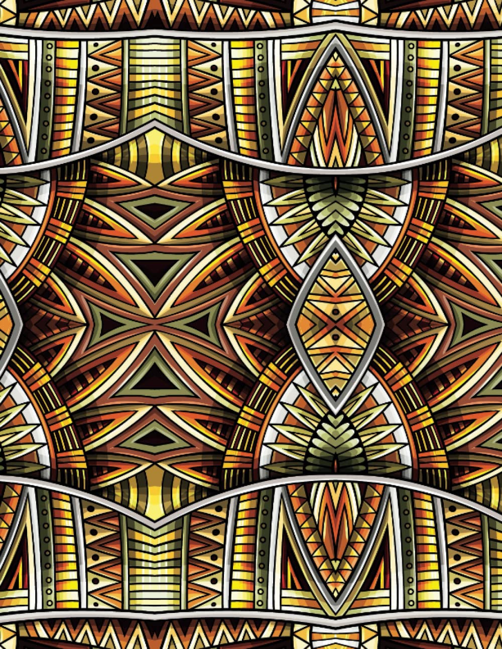 Large Decorative books for coffee table | Covered in Aztec Inca Tribal Influenced Abstract Print | The modern way to dre