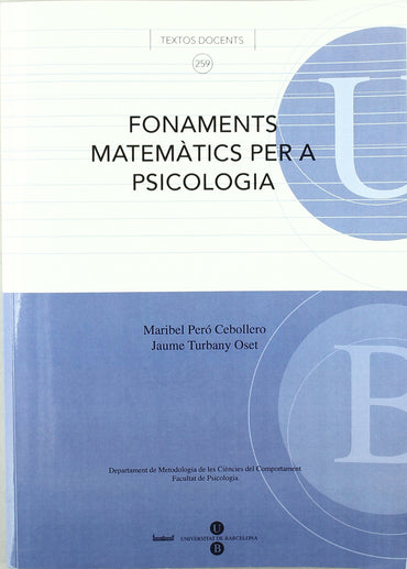 Fonaments matemàtics per a psicologia