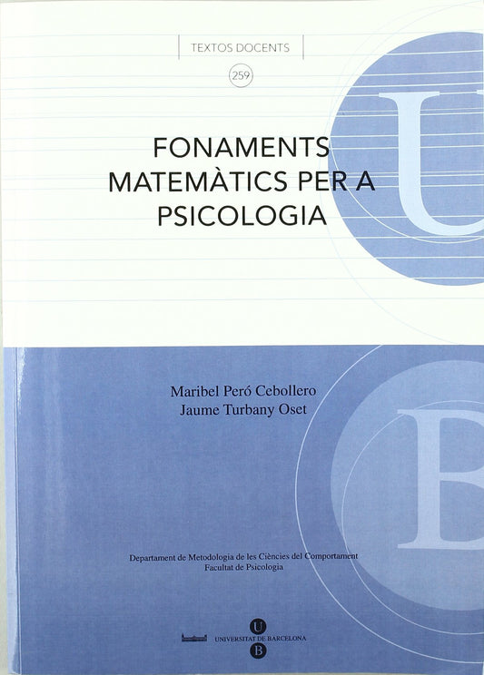 Fonaments matemàtics per a psicologia